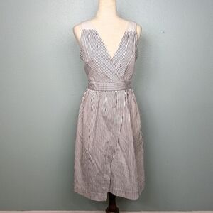 NWOT Banana Republic sleeveless striped dress 10